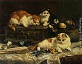 The Three Kittens by Charles van den Eycken